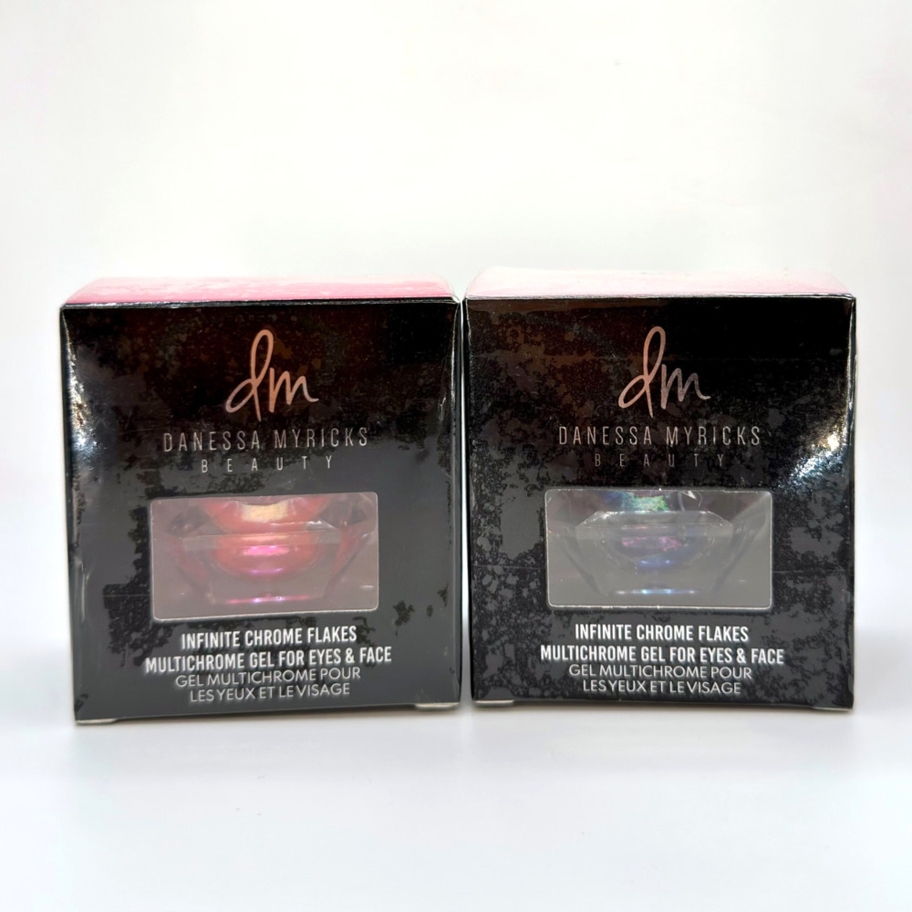 Danessa Myricks Set of 2 Infinite Chrome Flakes 3.8g/0.13 oz Brand New